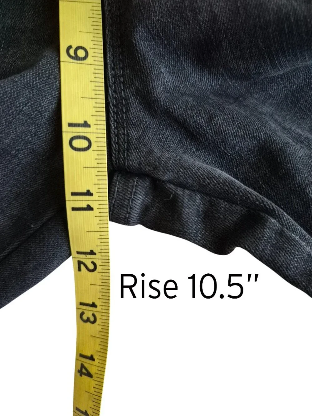 Ryegrass High-Waisted Flare Front Seam Black Jeans Size 10